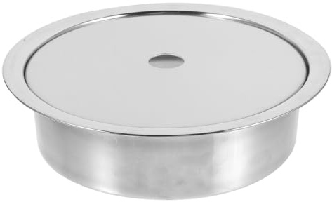 Veemoon Adaptateur à Induction Facile à Contrôler et Pratique Plaque de Diffusion de Chaleur en Acier Inoxydable Argenté pour Table de Cuisson Électrique pour Barbecue Coréen