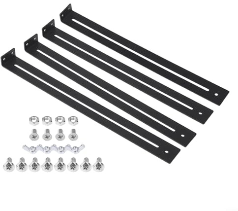 ComfyHarbor Kit de reparación de cajones, soporte de refuerzo de muebles de acero resistente para cajones hundidos, soporte ajustable de 13 a 24 pulgadas para gabinetes de madera/MDF/tablero de