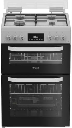 Hotpoint HDG6GDCW 60cm wide Double Oven Gas Cooker - White