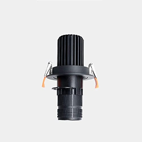 LUOFDCLDDD Spotlight，European Recessed Downlight round Aluminum Ceiling Spotlight Floodlight Creative Ceiling Lights Anti-Glare Led 6000K White Light Window Showcase Lighting Fixture Four-Level Apertu