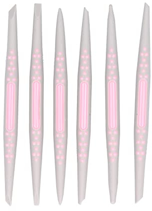 6-teiliges Fondant-Modellierwerkzeug-Set, Kunststoff-Fondant-Schnitzerei, Modellierstift, Zuckermodellierformer, Dekorwerkzeug für DIY-Handwerksdetails, Schnitzen