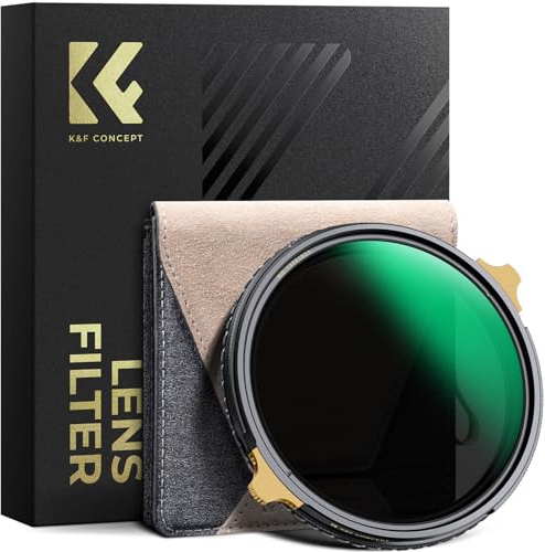 K&F CONCEPT 77mm Multifunctional CPL+ND2-32 Filter Copper Frame, Polarizing Variable ND 2-in-1 Lens Filters (Nano-X Pro Series)