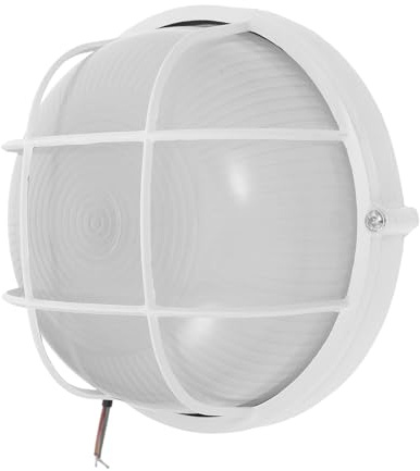 Gatuida Runde Saunaleuchte E27 aus Glas und Aluminium Hitzebeständige Dampfbad Außenwandleuchte Nautische Sauna Glaslampe für Sauna und Dampfsaunaraum