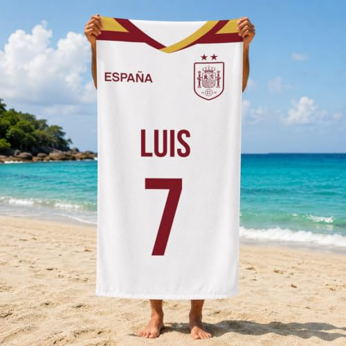 Wanapix | Toalla España Personalizada | Toallas Piscina/Playa Varios Tamaños