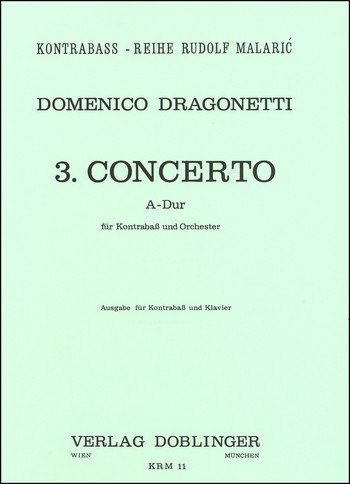 Concerto Nr. 3 A-Dur für Kontrabass und Orchester
