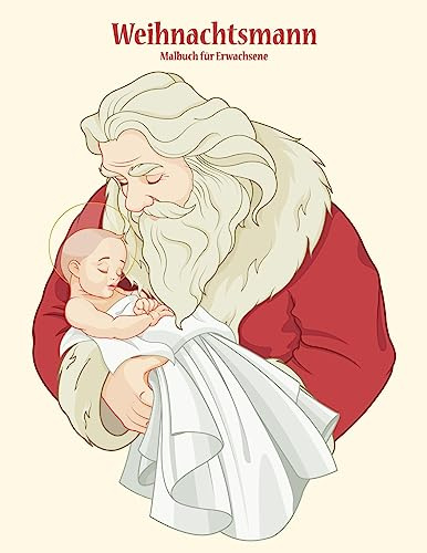 Weihnachtsmann-Malbuch für Erwachsene 1