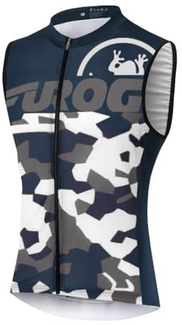 UGLY FROG® Cycling Vest Herren Fahrradtrikot,MTB Outdoor Männer Ärmellos Radtrikot Jersey/Fahrradbekleidung, Schnell Rocknend Fahrradkleidung Für Rennrad,Radsport DEHerMJ01