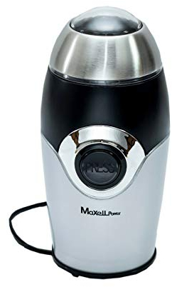 MOLINILLO DE CAFE ELECTRICO ESPECIAS GRINDER MOLEDOR ROJO BRILLO 200W GARANTIA (PLATA)