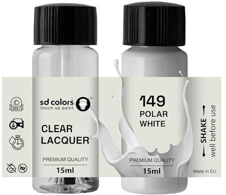 SD COLORS POLAR WHITE 149/9149 WEISS TOUCH UP PAINT PEN 15 ML FOR MB MERCEDES-BENZ C CLA GLA CL (PAINT+LACQUER)