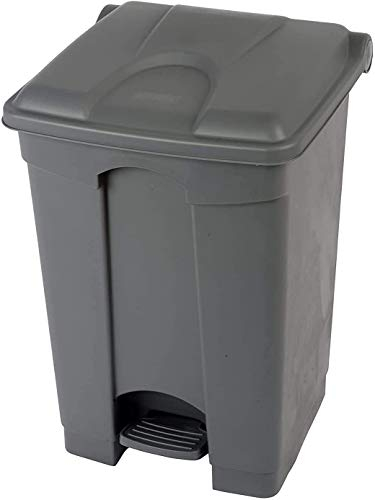 Chabrias Ltd 5 Pack 30 Litre Grey Step-On Waste Bin for Kitchen, Office, Medical, Clinical – Recycling Trash Can for Indoor/Outdoor, Home & Commercial Waste Disposal