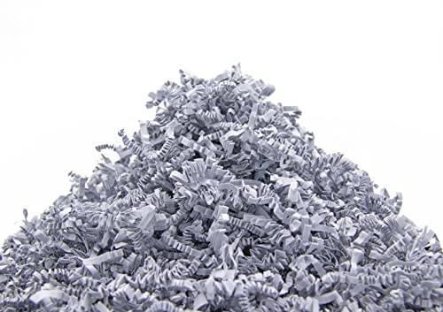 YOTEI SPIRIT® 500g Geschreddertes Graues Papier für Geschenkbox – Füllmaterial für Pakete, Körbe, Boxen und Verpackungen - Schutz und Dekoration (500g, Grau)