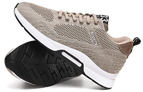 Zapatos de ascensor para hombre de 2,36 pulgadas, zapatos de elevación con cordones, ligeros, transpirables, zapatos de traje, zapatos deportivos con cordones, zapatos casuales, marrón, 42 EU