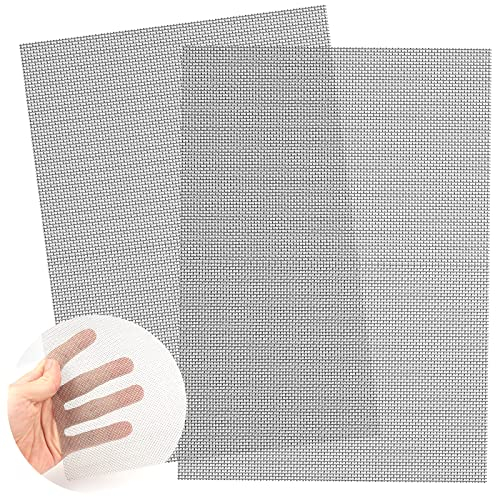 2 Pièces Wire Mesh Maille Métallique Filtre 30x21 cm Grillage Fine Maille Grille Métallique Maille 20 Mesh Reillis Grille Maille Filtration Feuilles Filtre d'écran Grille Grillage Terrarium