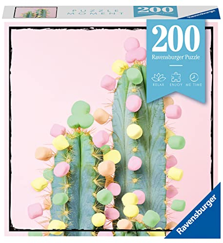 Ravensburger - Puzzle Cactus per Adulti, 200 Pezzi, Collezione Puzzle Moments, Idea Regalo per Lei o Lui, 21x33 cm