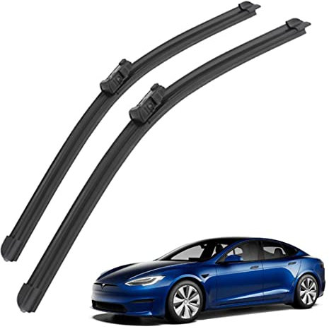 Scheibenwischer Für Auto Scheiben Wiper Blades Für Tesla Model S 2012-2020 Wischerblatt Vorne Wischblätter Gummi Windshield Wipers 700mm+425mm fit Schieberegler