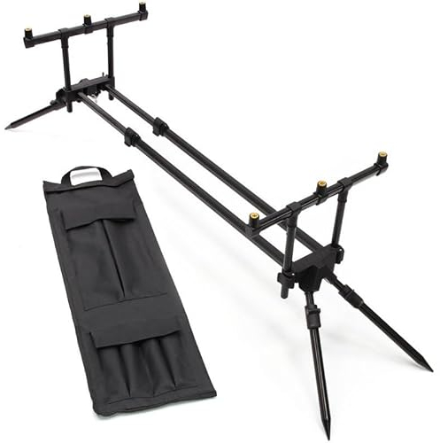 Rod Pod Quick Rutenständer für 3 Angelruten Karpfen Rutenhalter mit Tasche
