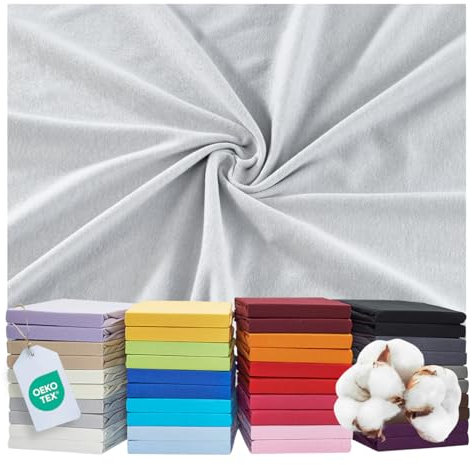 MALIKA® Spannbettlaken 180x200cm - 200x200 cm Baumwolle Bettlaken Jersey Betttuch Spannbetttuch Laken - Matratzenhöhe bis 28 cm