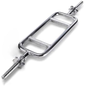 Trizepsstange 86 cm Kurzhantelstange Trizepsstange Curl Bar 25 mm Trizeps-Trainer mit Verschluss