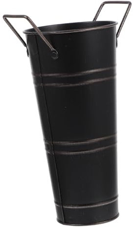 TOPBATHY Blumeneimer Regenschirmhalter Bin Blumenkübel Bauernblumenvase Retro-Eimer-schmuck Schirm Eimer Alte Vase Großer Schirmeimer Dekorative Blumenvase Falten Blumenarrangement Eisen
