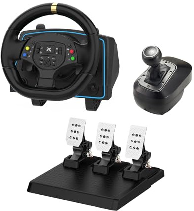 DOYO 1080° Racing Wheel with Pedals & Shifter for PC, Xbox & PlayStation