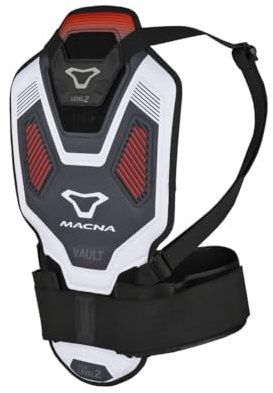Macna Vault Rückenprotektor, schwarz/weiß, M