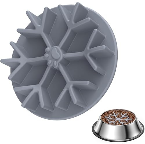 OQIMAX Anti Schling Napf Hund, Slow Feeder Hundenapf Einfügung, Langsame Fütterung mit Saugnapf für Hunde Katzen, Anti-Choke Kieselgel Hundenäpfe Einfügen, Entlastet die Verdauung, Überessen