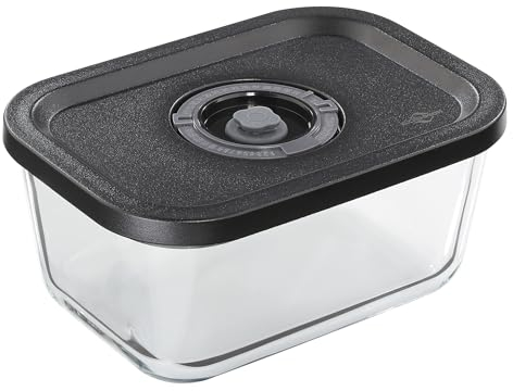 Küchenprofi EASYFRESH Vakuumdose M | Bruchsicheres Glas | Lebensmittel konservieren per Vakuumpumpe | Vakuumbox mit Kunststoff-Deckel | Luftdicht und auslaufsicher | Backofen- und spülmaschinenfest