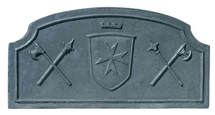 Lastra in ghisa per camino decoro SPADE CM. 120 × 60 H SP. 1,6 cm DS