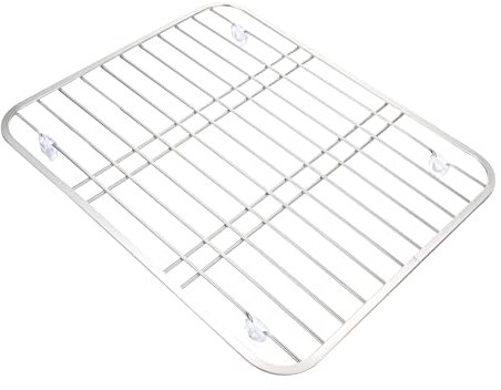 IMIKEYA Practical Kitchen Drain Rack Stainless Steel Sink Tableware Draining Rack