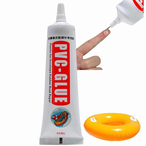 Multipurpose Glue, 60ml PVC Fix Glue - Transparent, Waterproof & High-Strength Liquid Adhesive for Inflatable Boats, Pools, and More - Multi-Function Fix Kit with Oily and Welding G/lue Options