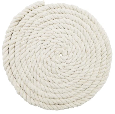 Cordón de algodón, cuerda de hilo de macramé, muchos tamaños, cuerda de algodón para manualidades, regalos (20 mm (300 cm)