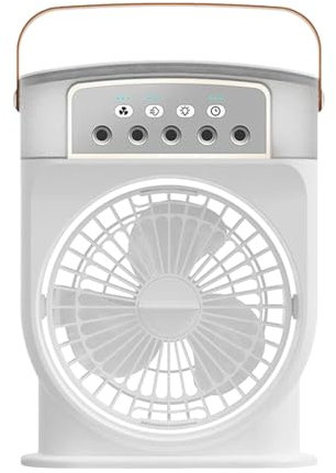 Mxshc Portable Misting Fan - Adjustable Personal Fan with Detachable Spray Bottle,Compact Water Mister Fan For Apartments, Workplace, Kitchens, Bedrooms