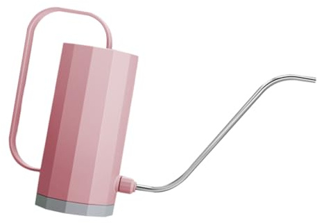 TOYANDONA Regadera de Plástico para Plantas de Interior y Jardín con Boquilla Larga de 1200 Ml, Ligera y Portátil, Diseño Práctico en Color Rosa Coral Aleatorio Color Aleatorio