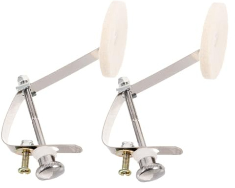 Supvox Snare Drum Dämpfer aus Legierung und Filz 2 Stück mit Breiter Kompatibilität für Jazz Drum und Effektive Klangregelung bei Übung und Auftritt