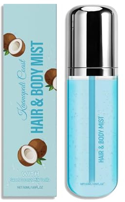 Süßem Kokosmilch Vanille Haar Und Körperduftspray Für Frauen, Haar Und Hautduft, Haar Und Körperspray Für Frauen Und Männer, Lang Anhaltendes Parfümspray, Pflegende Haar Und Hautpflege (1 Stück)