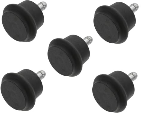 Parliky 5pcs Heavy Duty Swivel Chair Wheels for Office and Home Furniture Insert Caster Rollers with Smooth Quiet Rotation Suitable for Hardwood Tile and Carpet Floors