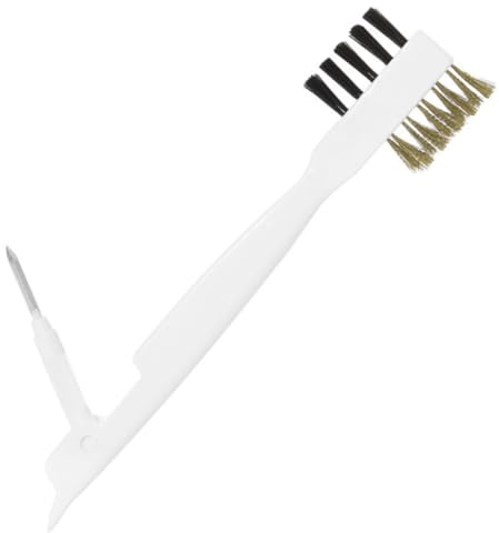 TEHAUX Gas Stove Cleaner Brush Stiff Bristles, 1pcs Kitchen Scrub Brush for Cooktop and Window Track Cleaning, Hard Bristle Scrubbing Tool for Oil and Dirt Removal