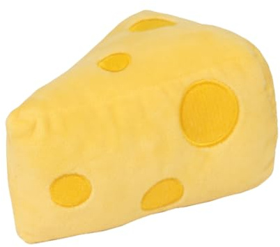 ERINGOGO Chat à Herbe à Chat Résistant Aux Morsures Forme de Fromage Jaune Interactif de Dentition pour Exercice Intérieur