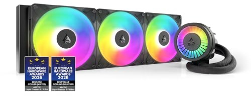 ARCTIC Liquid Freezer III Pro 420 A-RGB - Wasserkühlung PC(Generalüberholt) | AIO CPU Wasserkühler, 3x140 mm, 38 mm Radiator, PWM-Pumpe, VRM-Lüfter, AMD AM5/AM4, Intel LGA1851/1700 Contact Frame