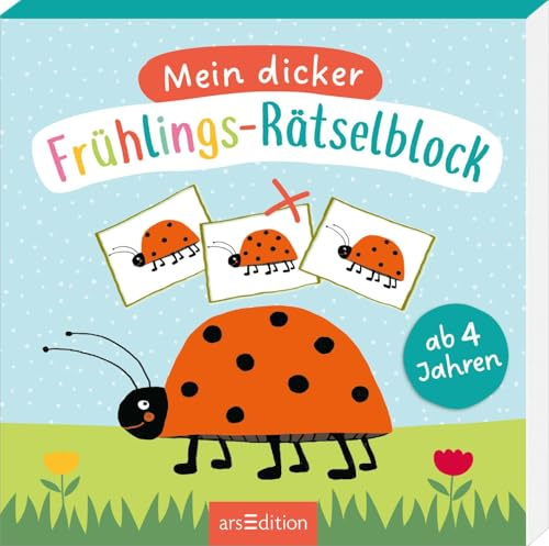 Mein dicker Frühlings-Rätselblock: Für Kinder ab 4 Jahren (Rätsel ab 4 Jahren)