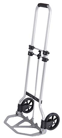 STIER Sackkarre Basic, klappbares Modell, Tragfähigkeit bis 45 kg, aus Aluminium, ideal für Transportaufgaben, mit Vollgummi-Bereifung, leicht und handlich