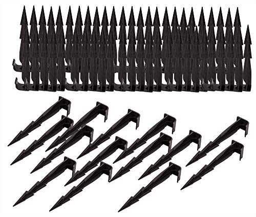 BigDean 100er Set Erdspieße für Bewässerung 16 cm - 2 Widerhaken für starken Halt - UV-beständig - Erdanker für Gartenschlauch, Rohr, Tropfschlauch, Sprühschlauch - Made in Europe