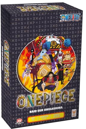 TOPI GAMES | One Piece Raid på Onigashima | Strategiskt brädspel | Bekämpa Kaido och Big Mom eller gå med i alliansen för att befria Wano, kortspel | 2 till 6 spelare | från