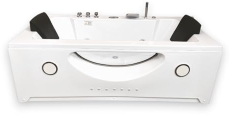 VASCA BAGNO IDROMASSAGGIO CROMOTERAPIA 2 PERSONE NUOVA 180x90cm Modello Harmony