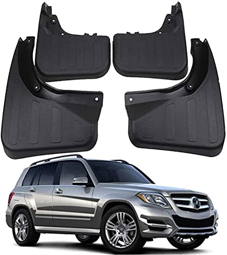 4 Pezzi Auto Parafanghi per Mercedes Benz GLK 280/300 / 350 2008-2015, Anteriore Posteriore in Gomma Paraspruzzi Con Viti Di Montaggio, Mudguards Splash Guardie Auto Decorazione Accessori