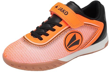JAKO Jungen Unisex Kinder J-SI Course EV Hallenturnschuh, neon orange/Jet Black, 30 EU