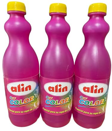 Lejía Quitamanchas con Oxígeno Activo | Especial para Lavadora | Elimina Manchas y Olores | Para Todo Tipo de Ropa Blanca y de Color | Pack de Ahorro 3 Unidades de 1 Litro