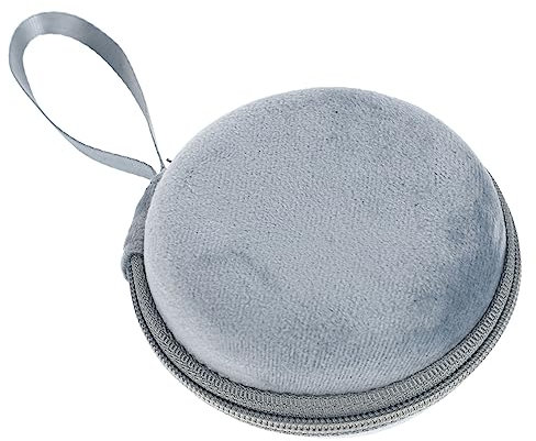 FRCOLOR Organizer Für Ätherische Öle 10 Fächer Rundes Etui Aus Samt Tragbar Für 1-2ml Flaschen Blauer Flaschentaschenhalter Für Reise Und Nagellack