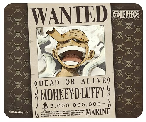 ABYSTYLE - One Piece Mauspad, weich, Wanted Luffy