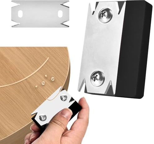 Fanerkantskärare, bärbar manuell kantlimskärare, kantskärare, träbearbetning handhyvel trimmer enhandhyvel för trä PVC ABS kantskärare avgradningsverktyg svart + ersättningsblad